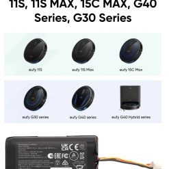 Alternative view of eufy RoboVac Replacement Battery Pack, Compatible with 11, 11C, 11S, 11S PLUS, 11S MAX, 12, 15C, 15C MAX, 15T, 25C, 30, 30C, 30C MAX, 35C, 25C Max...