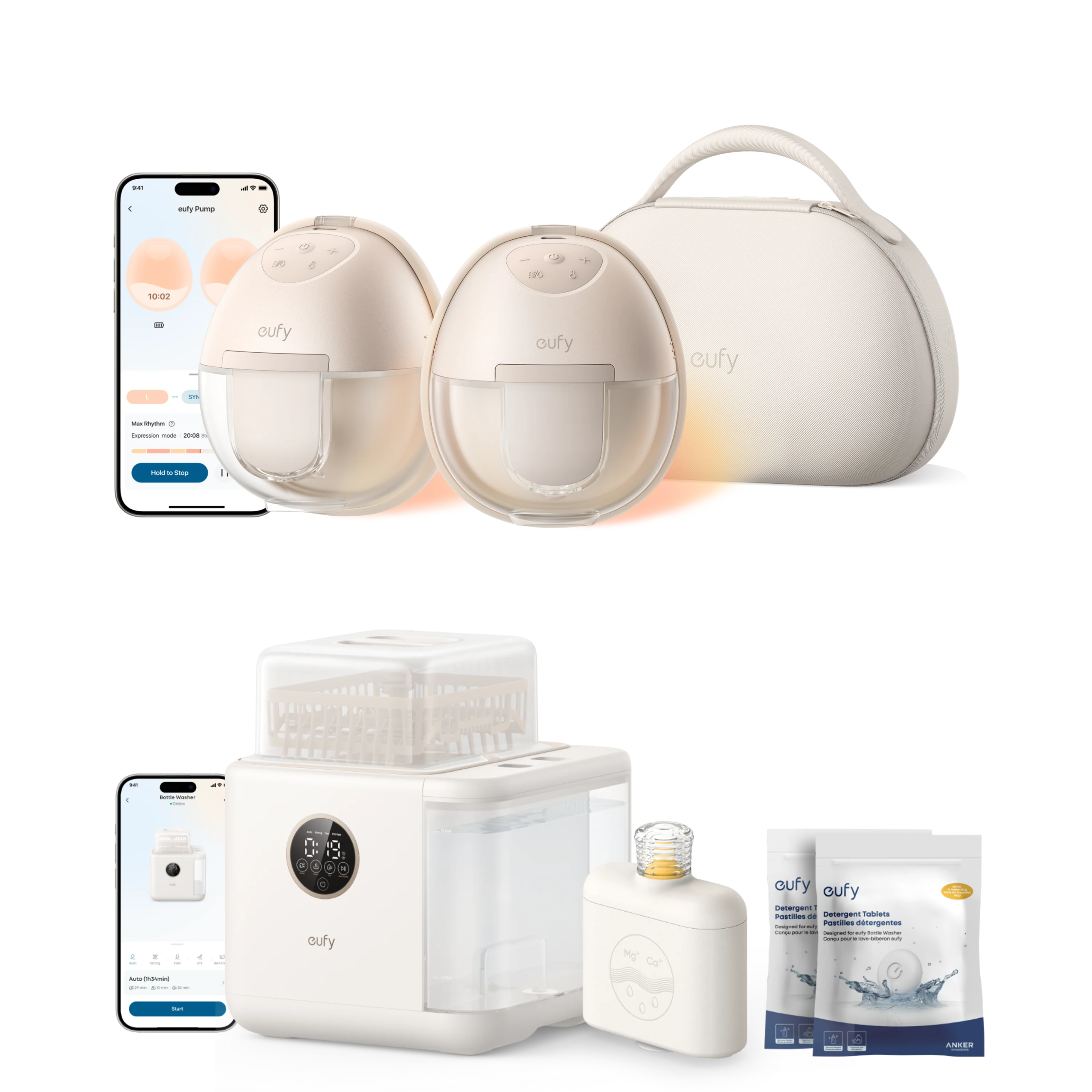 eufy Breast Pump S1 Pro & Baby Bottle Washer S1 Pro