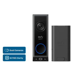 eufy Video Doorbell E340 + Rechargeable Battery Pack with USB - C