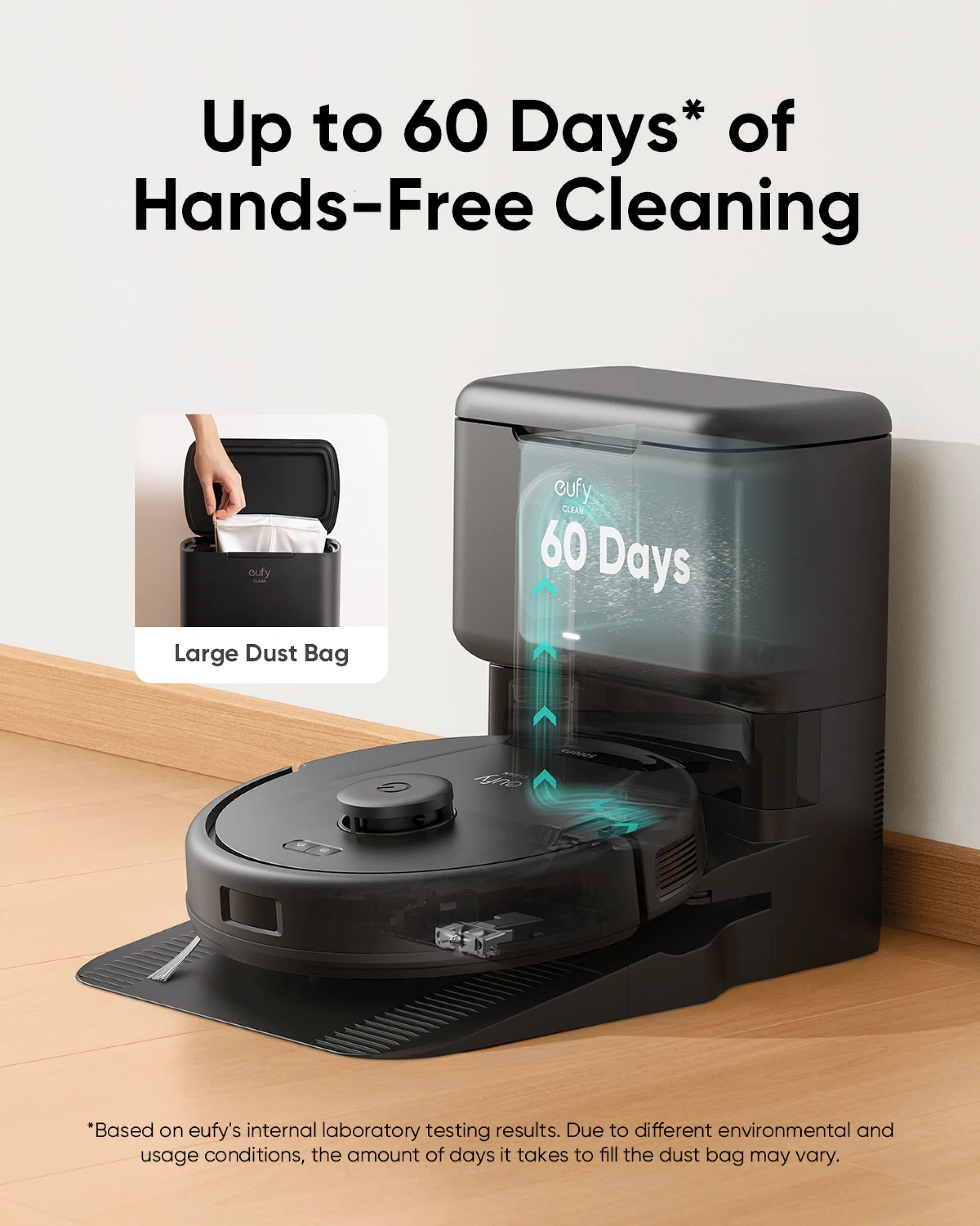 eufy Refurbished eufy L60 Hybrid Robot Vacuum with Self Empty Station (Certified, 90% New) - Image 2