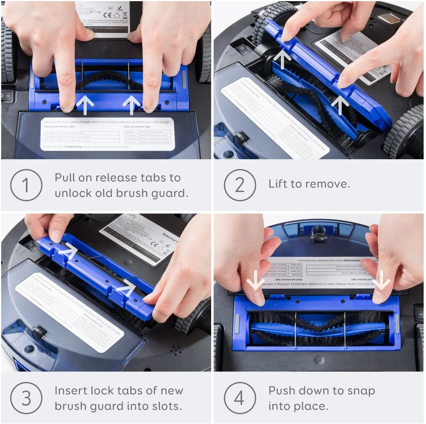 eufy Brush guard, Compatible with RoboVac 11S, 11S Plus, 12, 15C, 15T, 25C, 30, 30C - Image 2