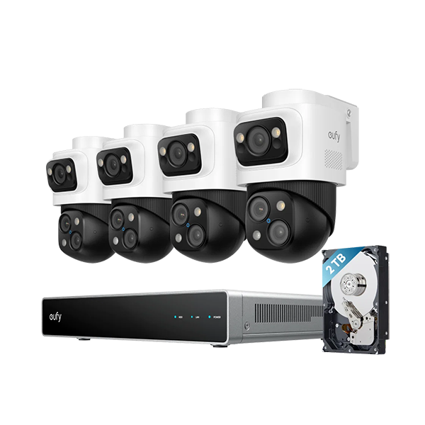 eufy PoE NVR Security System S4 Max + 2 Turret Cameras