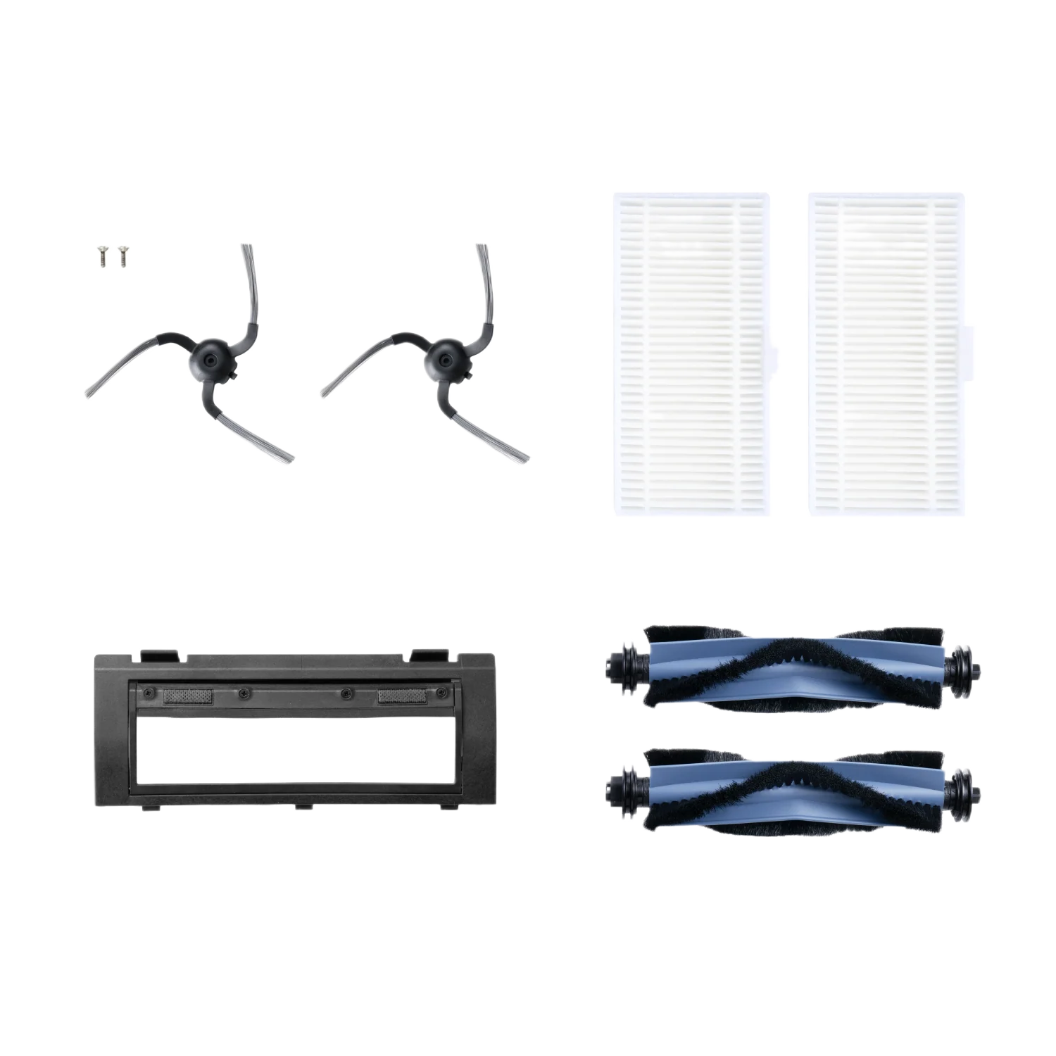 eufy RoboVac Replacement Accessories Kit (2 Side Brushes + 2 Filter Sets + Rolling Brush + Brush Guard) Compatible RoboVac C10