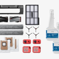 eufy Accessories Package + Floor cleaner*2, Side Brush, Filter, Rolling Brush for Robovac, Dustbag, Roller Mop, Dirty Water Reservoir Filter