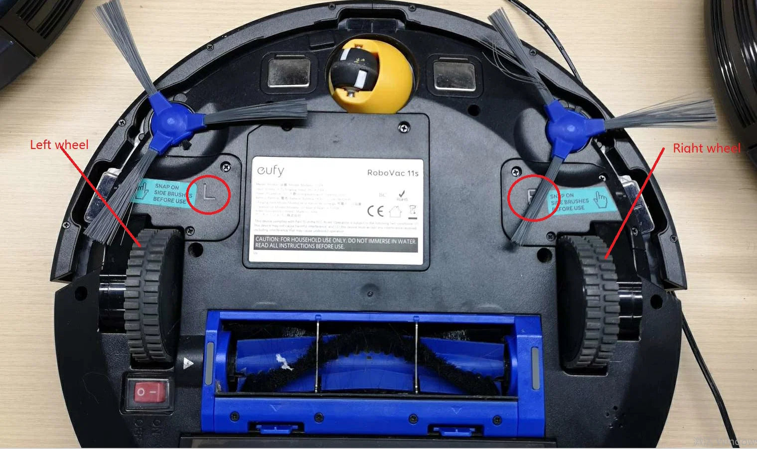 eufy Right Wheel, Compatible with RoboVac 11S, 11S PLUS, 11S MAX, 12, 15C, 15C MAX - Image 5