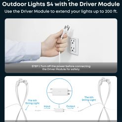 Alternative view of eufy Driver Module for 200 ft (60 m) Permanent Outdoor Lights S4, Voltage Transformer, Supports Extension Up to 200 ft (60 m), White