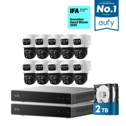 eufy Dual - NVR PoE System with 10 PoE Cam S4