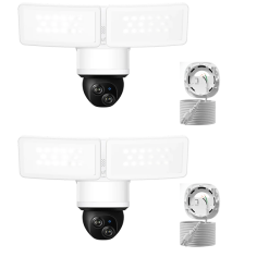 eufy Floodlight Camera E340 with AC Cable (2 - Cam Pack)
