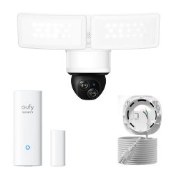 eufy Floodlight Camera E340 with AC Cable + Entry Sensor