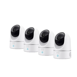 eufy Indoor Cam E220 (2K, 4 - Cam Kit, Pan & Tilt)