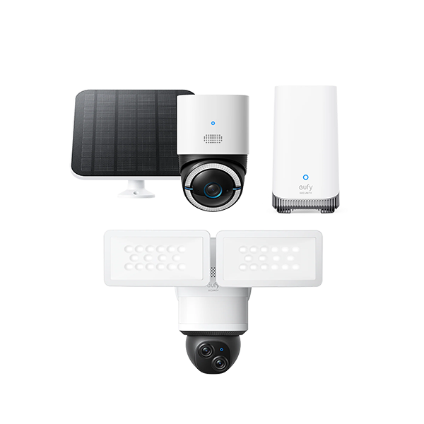 eufy 4G LTE Cam S330 + Floodlight Camera E340 + HomeBase? S380