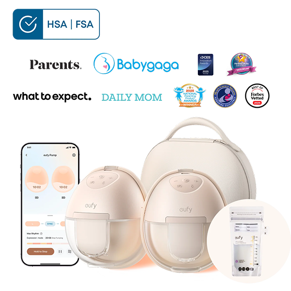 eufy Breast Pump S1 Pro & Milk Bags (120 Pieces)