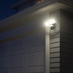 Alternative view of eufy Floodlight Camera E340 with AC Cable