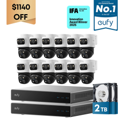 eufy Dual - NVR PoE System with 12 PoE Cam S4