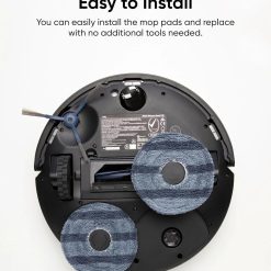 Alternative view of eufy 2-Pack Vacuum Mop Replacement Pads, Compatible C20 Series Robot Vacuums, Washable and Reusable Soft Mopping Pad Parts Accessories
