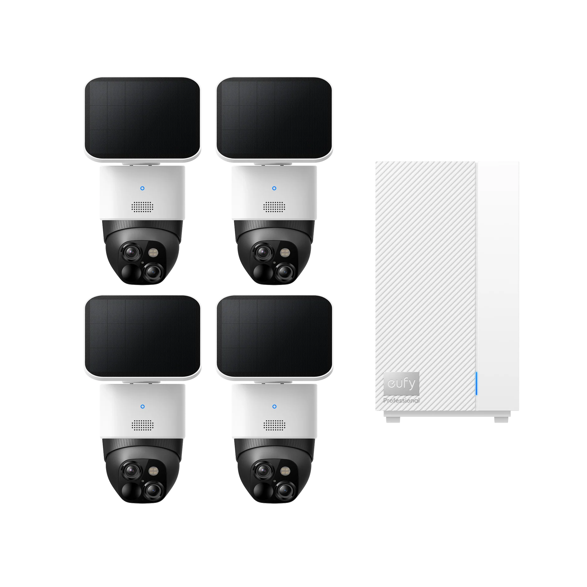 eufy SoloCam S340 (4 - Cam Kit) + eufy HomeBase? Professional S1