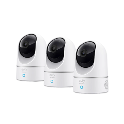 eufy Indoor Cam E220 (2K, 3 - Cam Kit, Pan & Tilt)